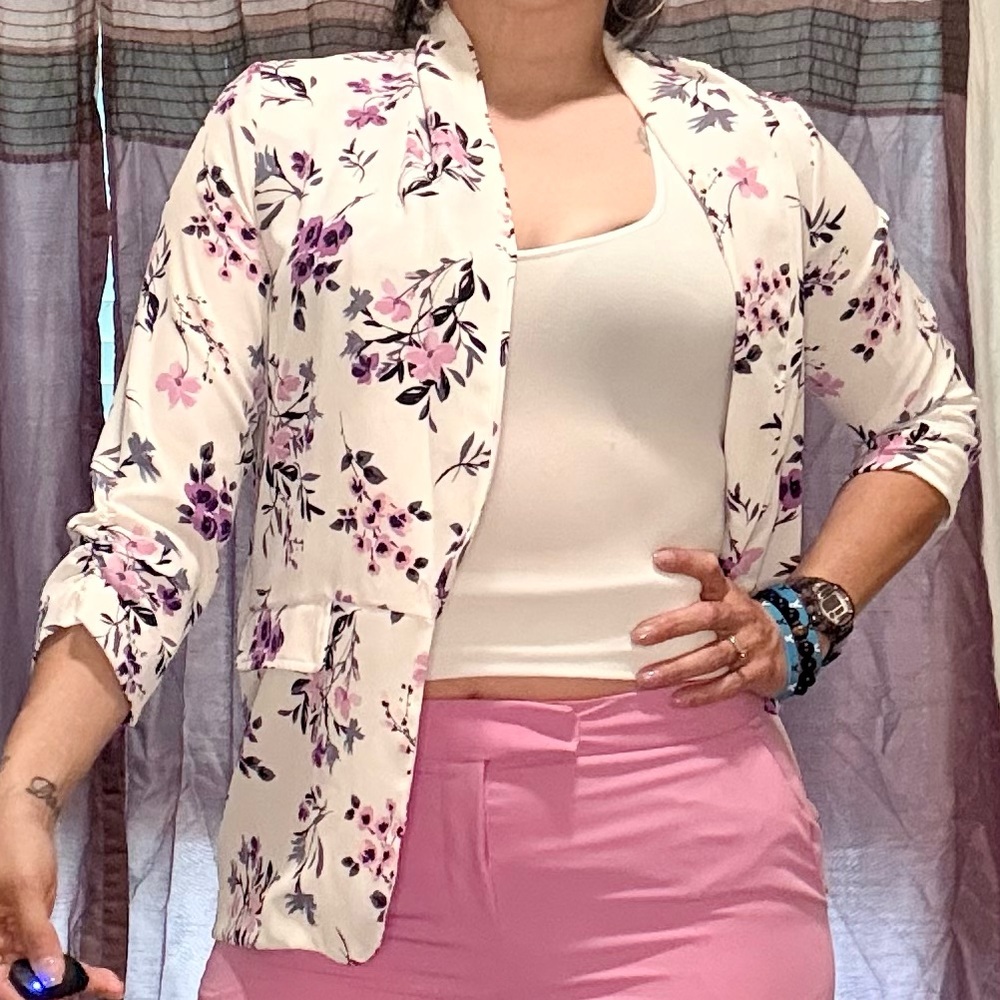 Worthington Pink Women's Blazer and Pants Set - Picture 5 of 5